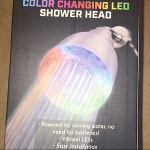 COPY - Color-changing LED light shower head. Bran…